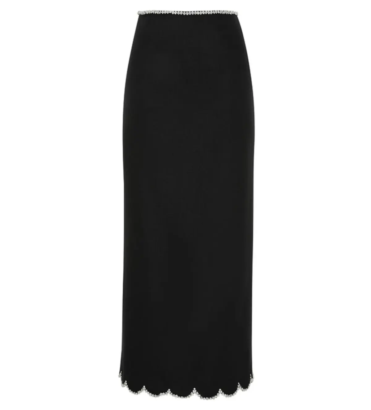 Zimmermann Crush Scallop Top and Skirt Size 0P / AU 6 Set in Black - Image 5