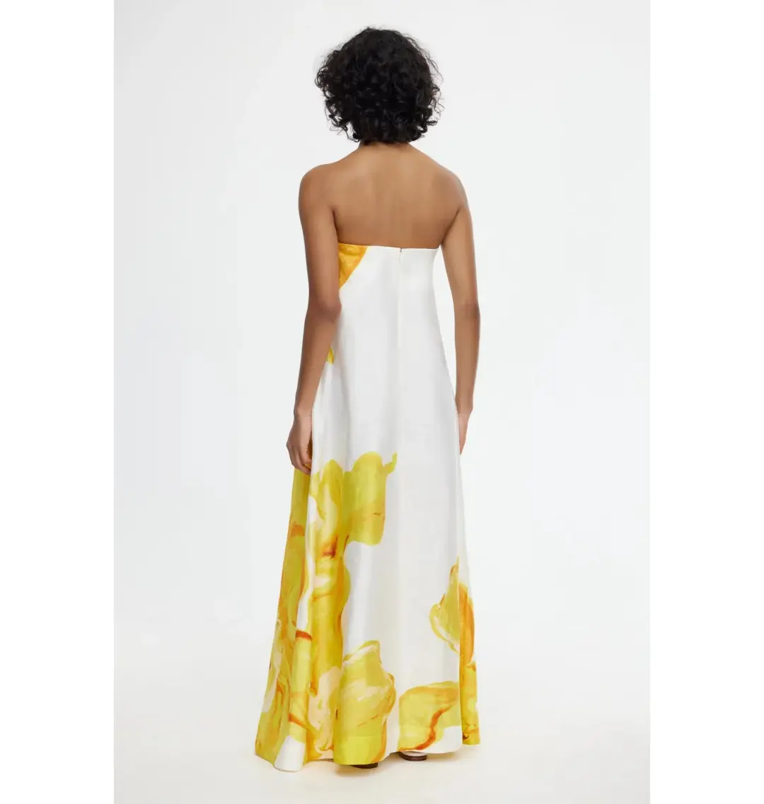 Acler Hopton Dress in Ivory Calla Lily Size AU 10 for rent on The Volte - main image