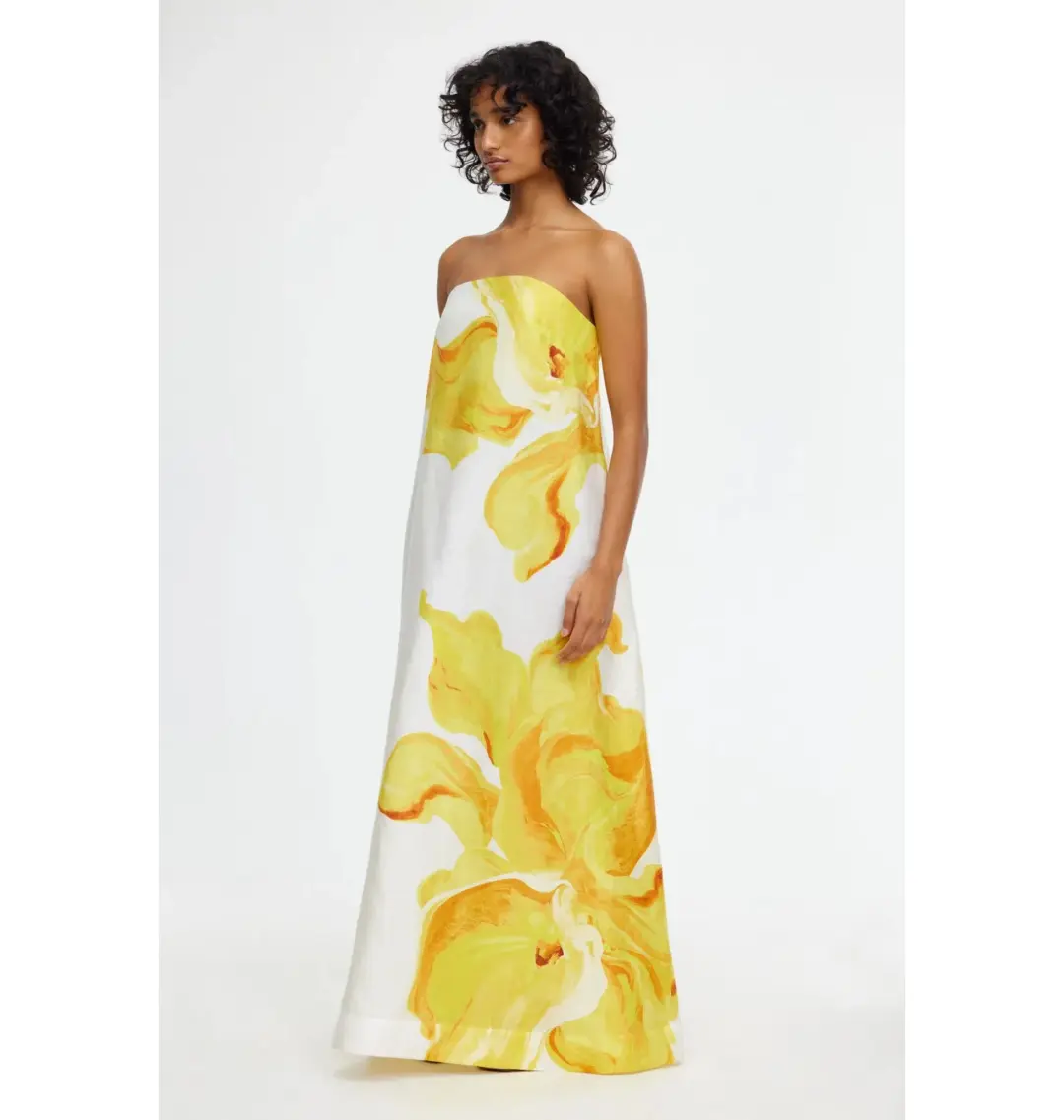 Acler Hopton Dress in Ivory Calla Lily Size AU 10 for rent on The Volte - main image