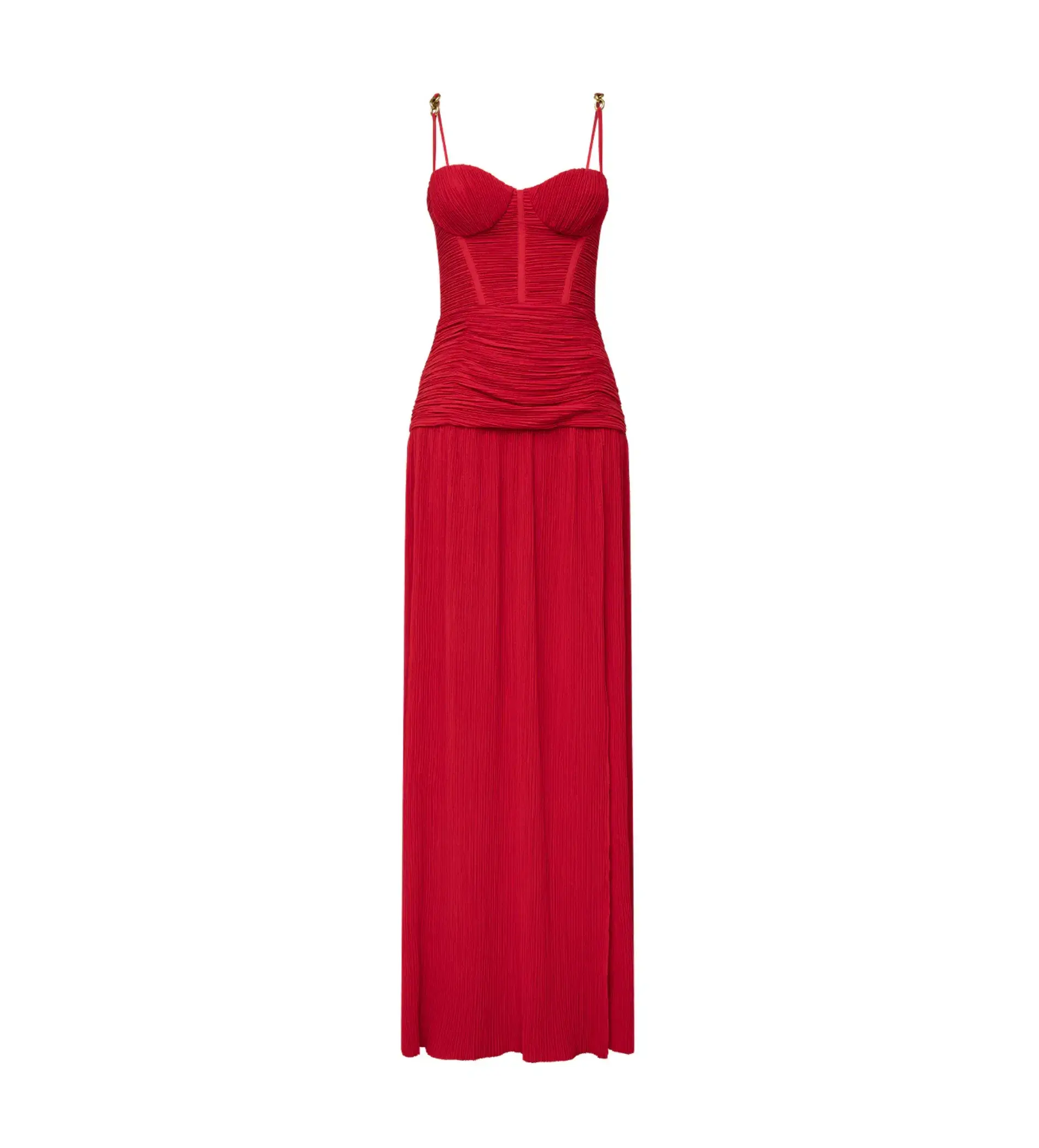 Manning Cartell Double Time Pleat Dress Red Size AU 6 - Image 8
