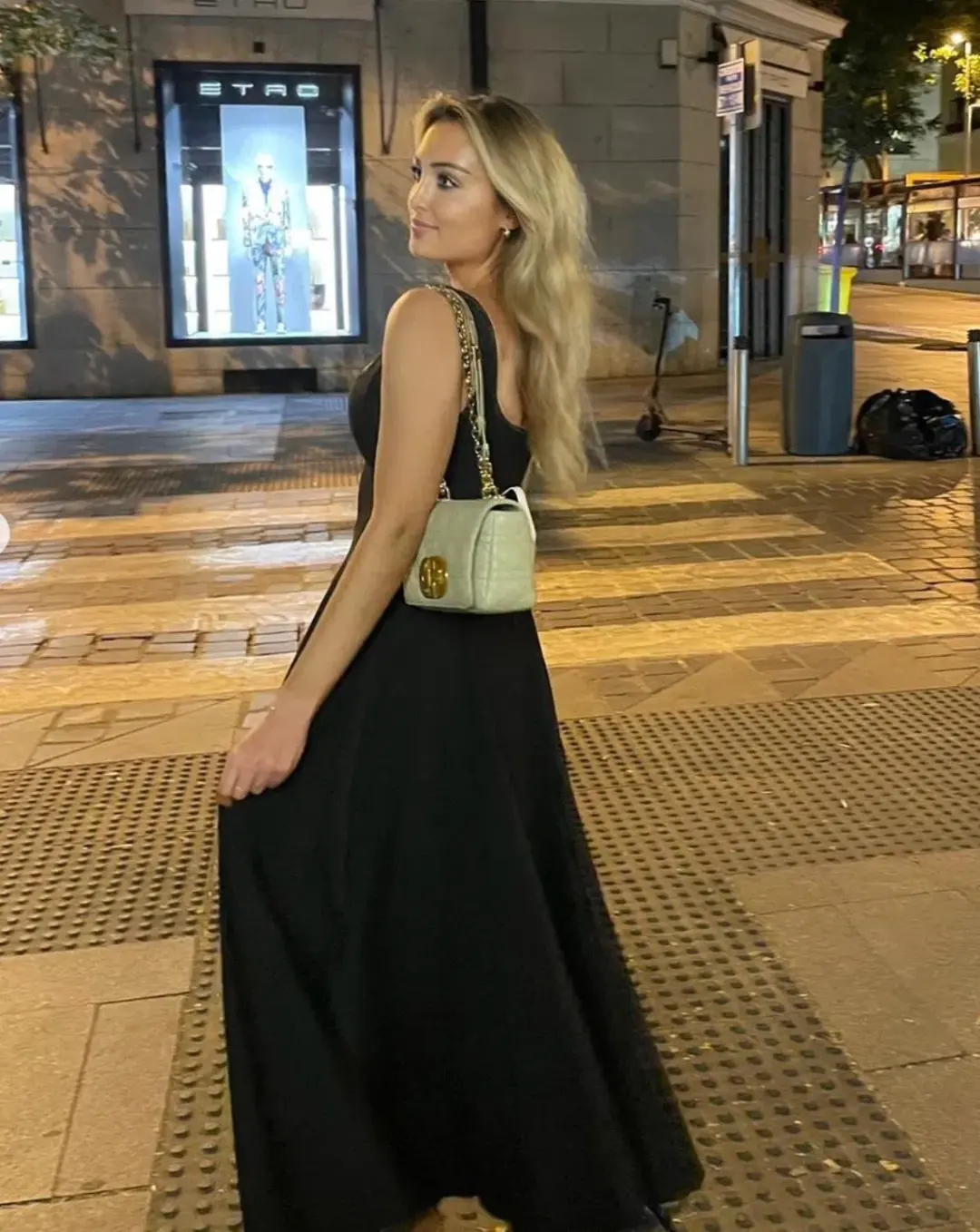 Odd Muse Ultimate Muse High Waist Square Neck Midi Dress Black Size AU 12 for rent on The Volte - main image