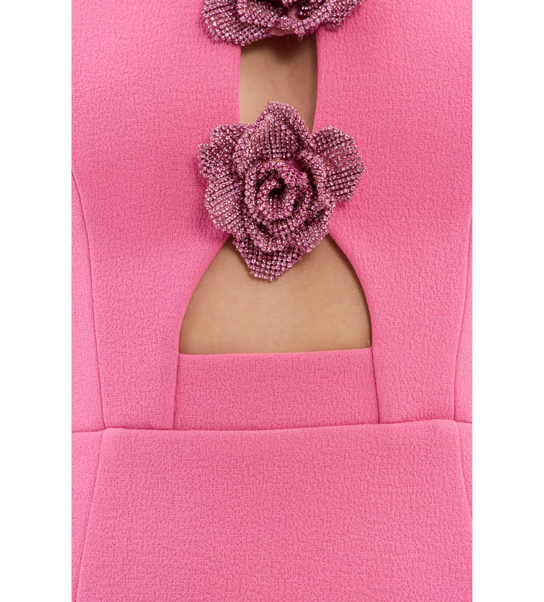 Rebecca Vallance Aubree Flower Mini Dress Pink Size AU 6 - Image 3