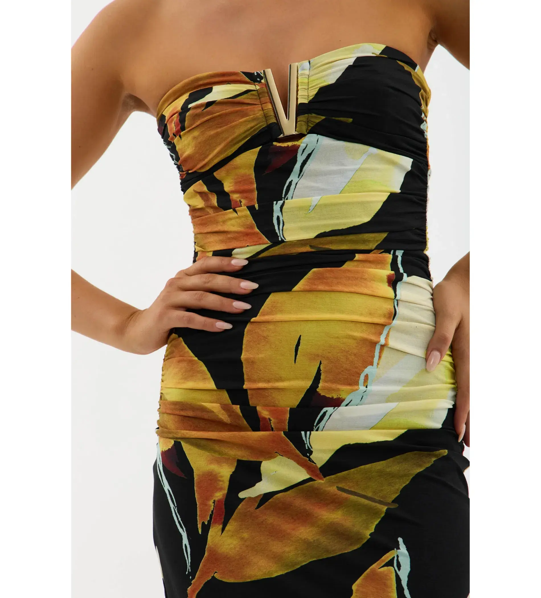 Rebecca Vallance Petals Of Paradise Gown Print Size AU 8 - Image 3