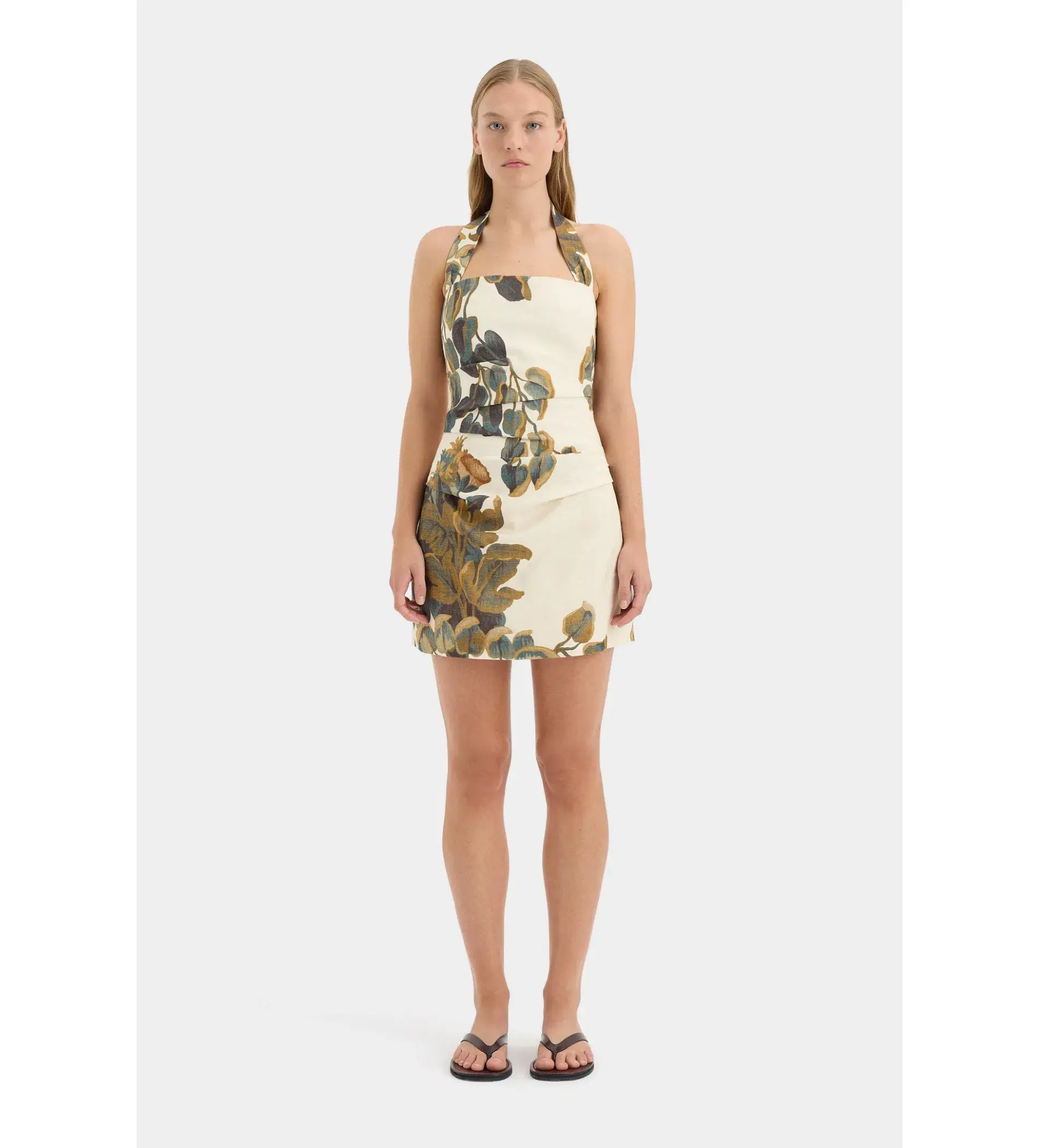 Sir the Label Evalita Twist Mini Dress in Pine Valley Size AU 10  - Image 1