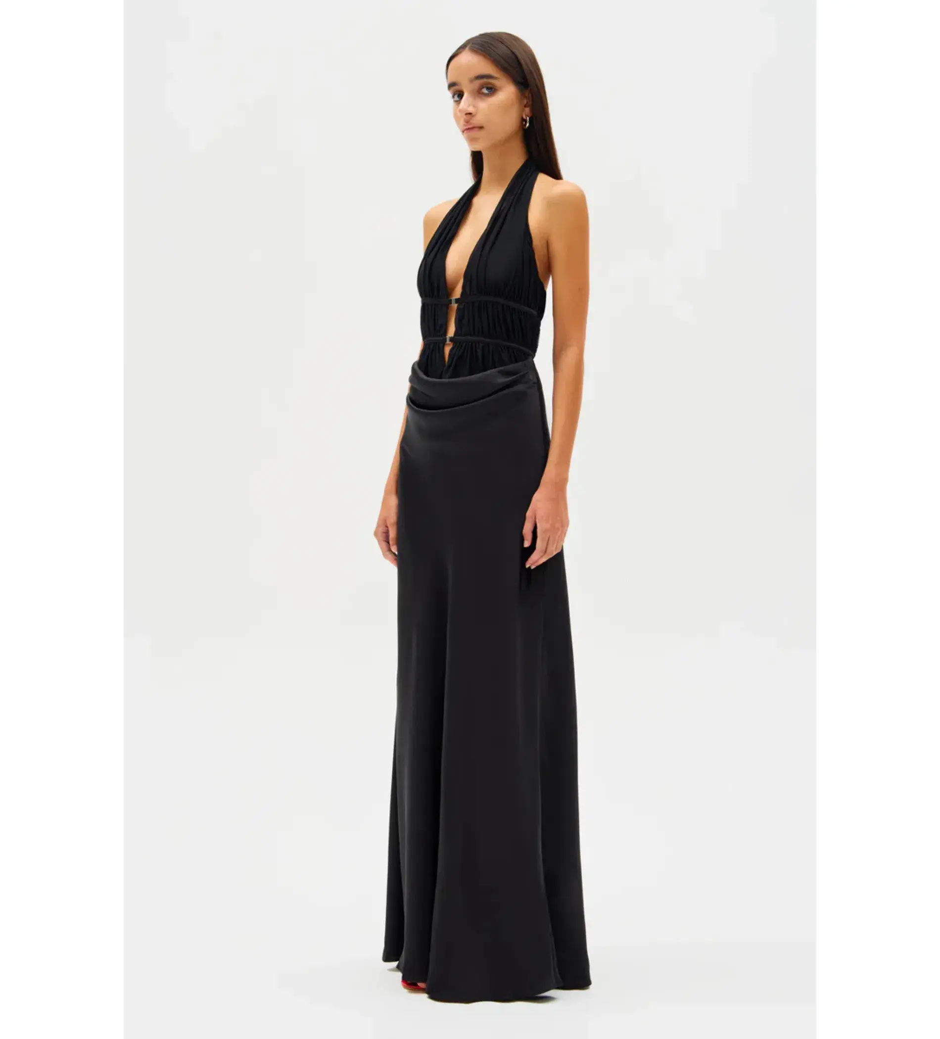 Misha Celine Maxi Dress Black Size 10/M - Image 3
