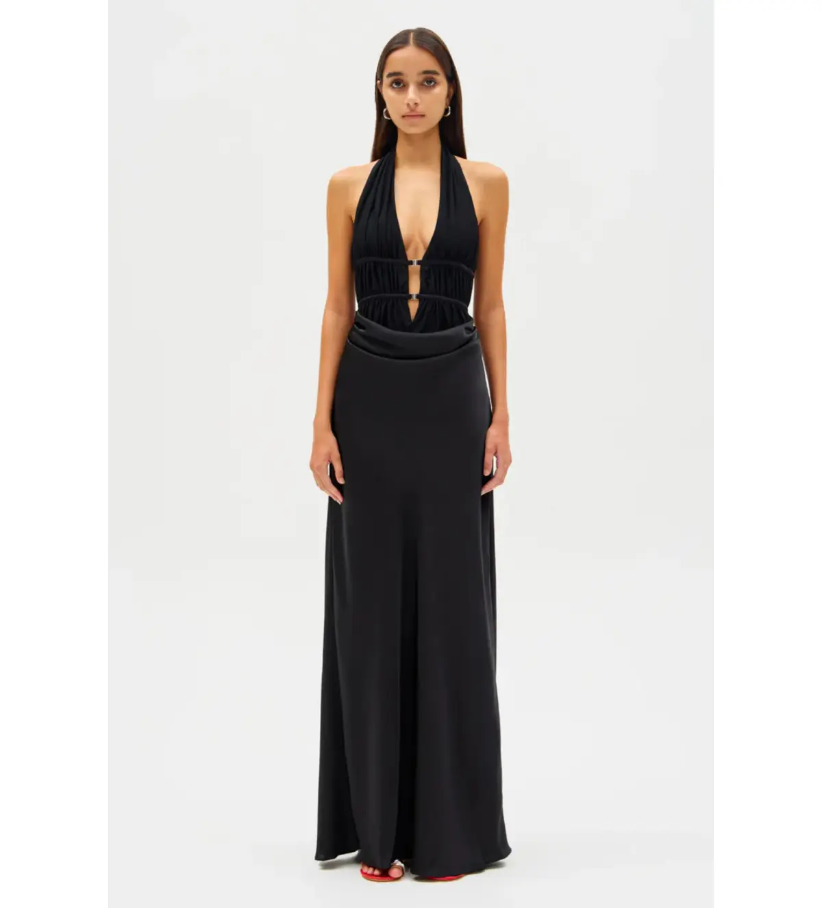 Misha Celine Maxi Dress Black Size 10/M - Image 1