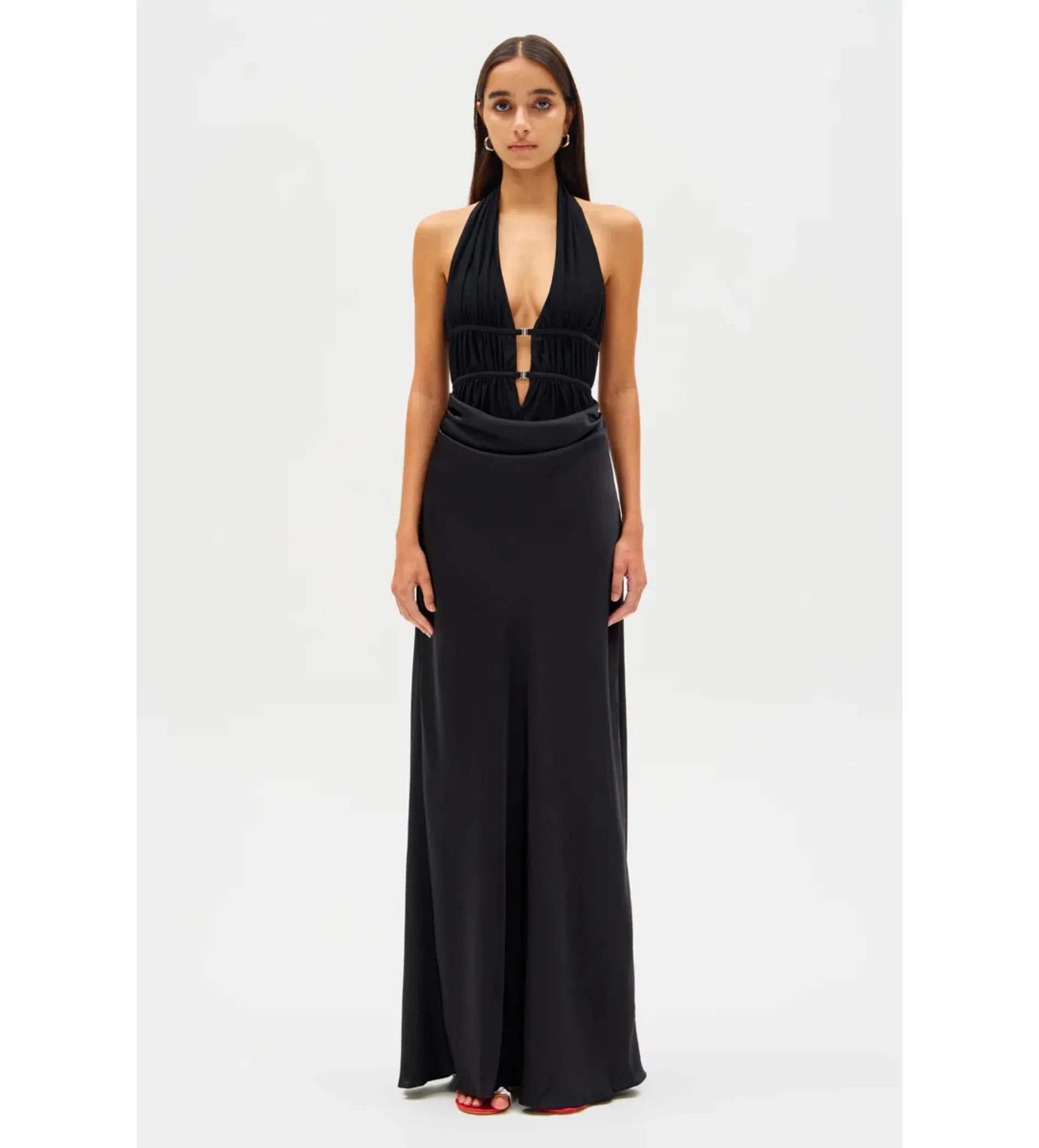 Misha Celine Maxi Dress Black Size 10/M - Image 1