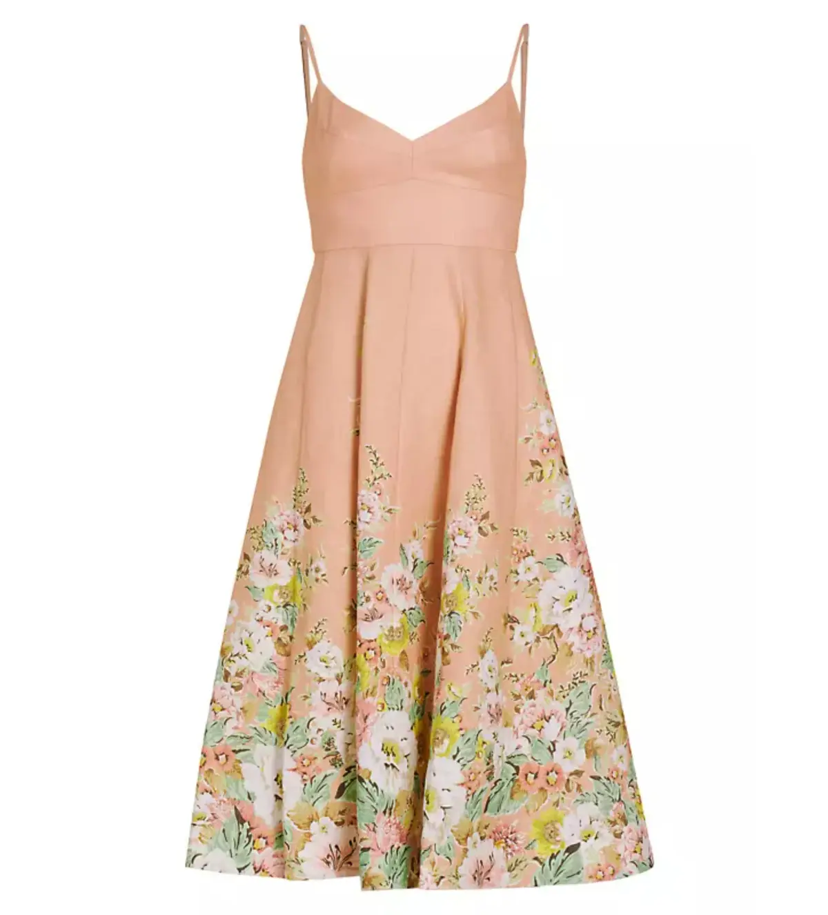 Zimmermann Matchmaker Picnic Dress in Buff/Coral Floral Size 1 / AU 10 - Image 4