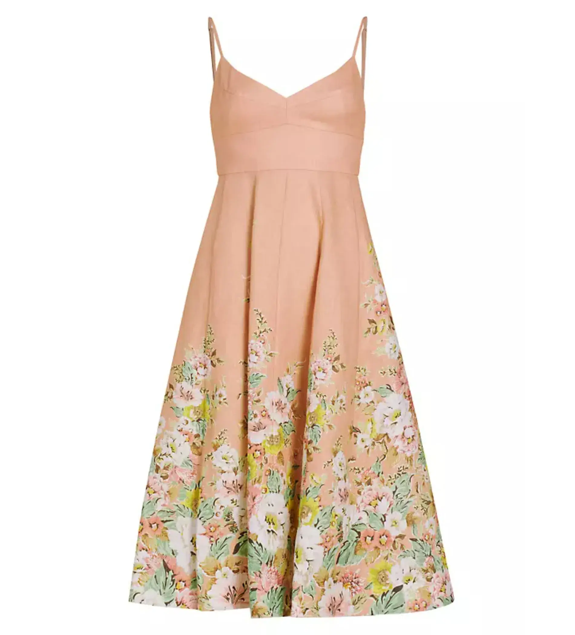 Zimmermann Matchmaker Picnic Dress in Buff/Coral Floral Size 1 / AU 10 - Image 4