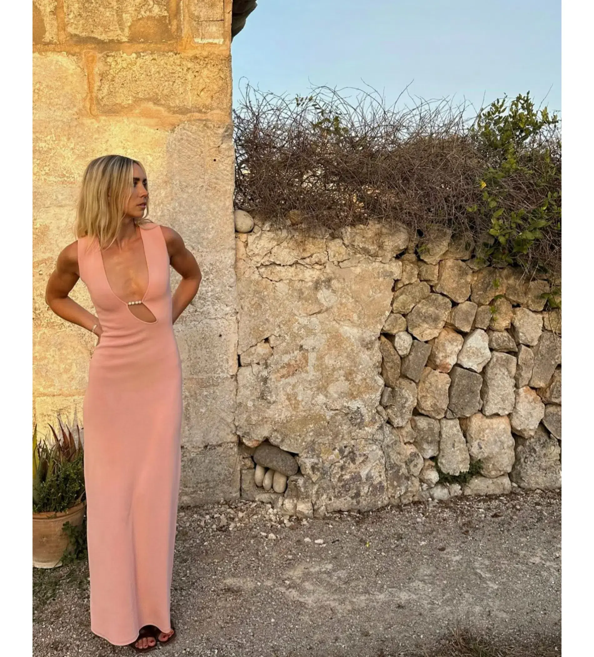 Sir the Label Kinetic Beaded Maxi Dress Pink Size 0 / AU 6 - Image 5
