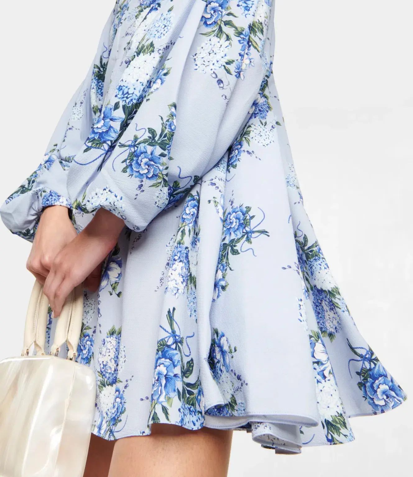Emilia Wickstead Nova Wisteria Long Sleeve Mini Dress Floral Size AU 16 - Image 2