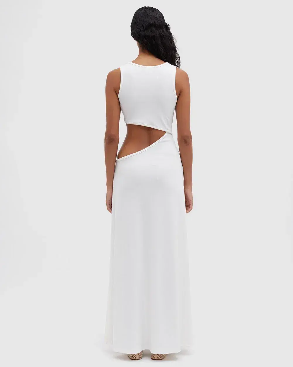Christopher Esber Stone Cavern Tank Dress White Size 10 - Image 2
