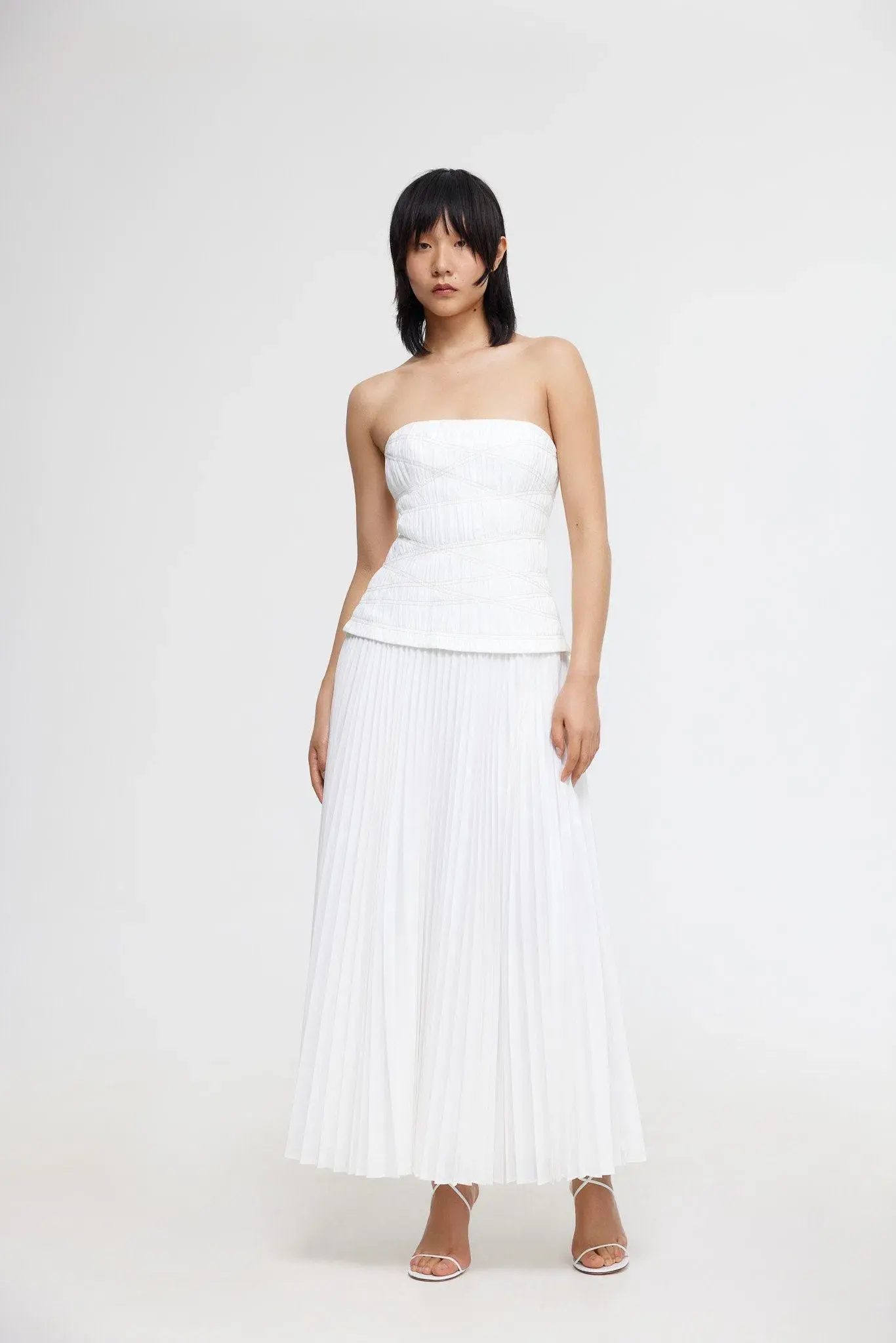 Acler Bristol Midi Dress in Ivory White Size S / AU 8 - Image 3