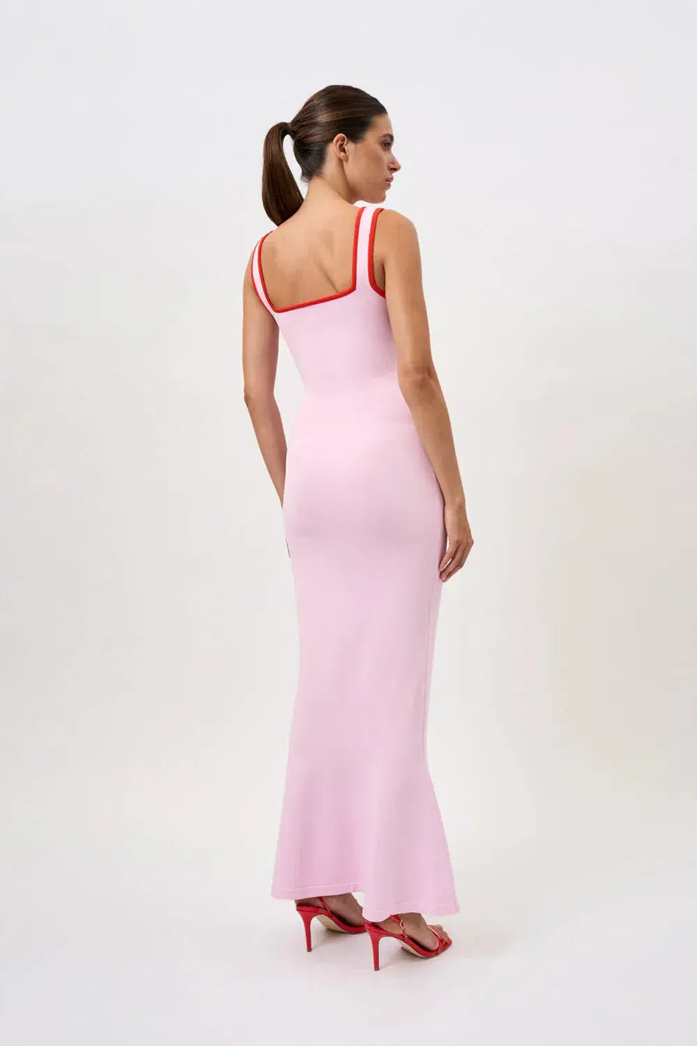 By Johnny Belle Knit Dress Pink/Red Size 12 - Image 3