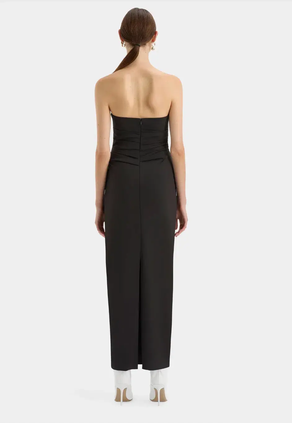 Sir The Label Alba Strapless Maxi Dress Gown in Black Size 1 / AU 8 / S for rent on The Volte - main image