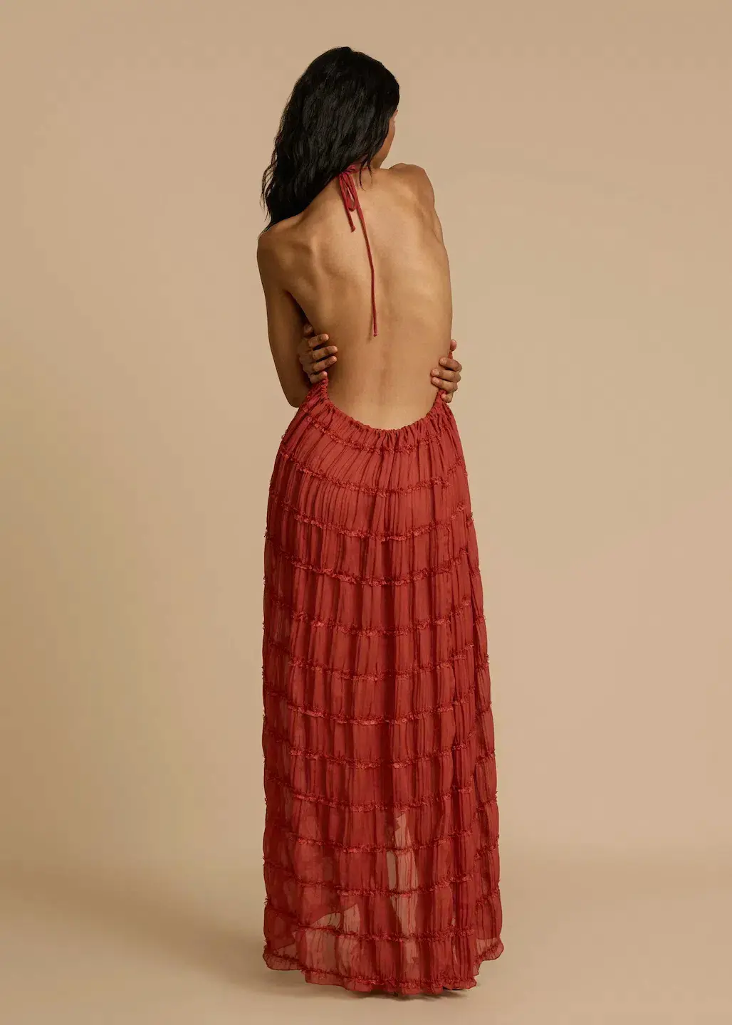 Arcina Ori Juliette Halter Top & Maxi Skirt Set Red Size S / AU 6-8 - Image 7