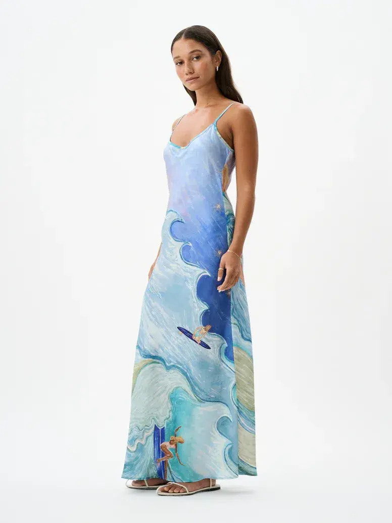 Roame Wessex Slip Dress in Apres Surf Size 12 - Image 5