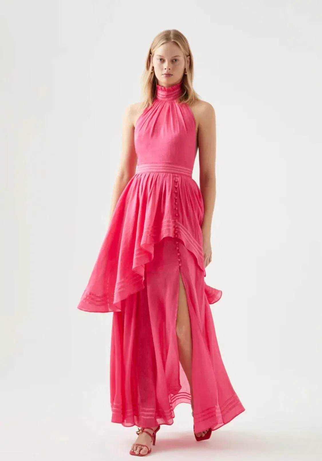 Aje Sienna Maxi Dress Pink Size 8 - Image 1