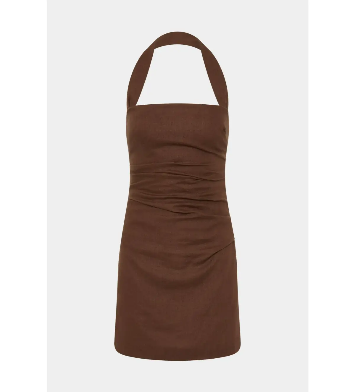 Sir The Label Noemi Halter Mini Dress in Chocolate Size 2 / AU 10 - Image 5