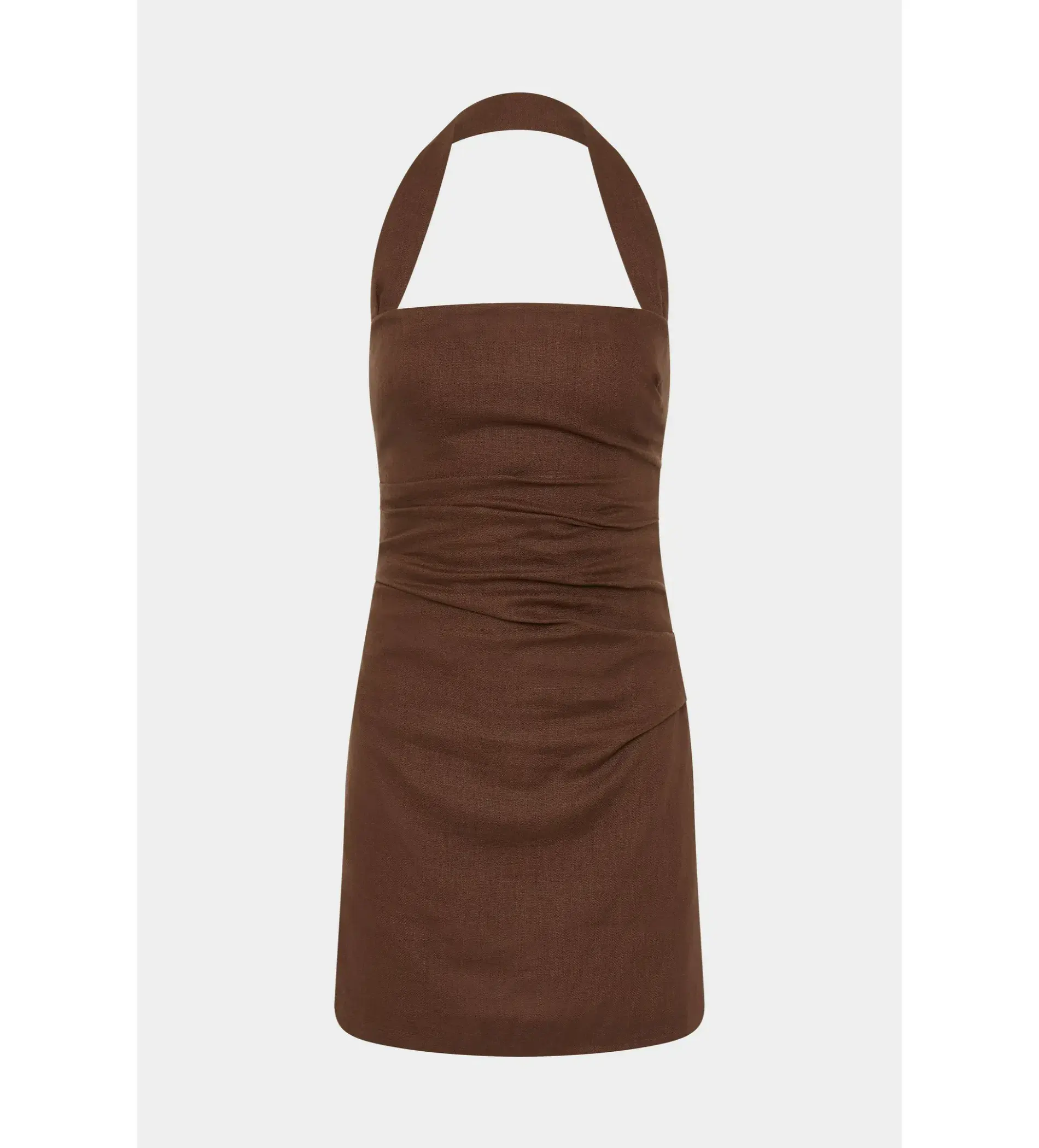 Sir The Label Noemi Halter Mini Dress in Chocolate Size 2 / AU 10 - Image 5