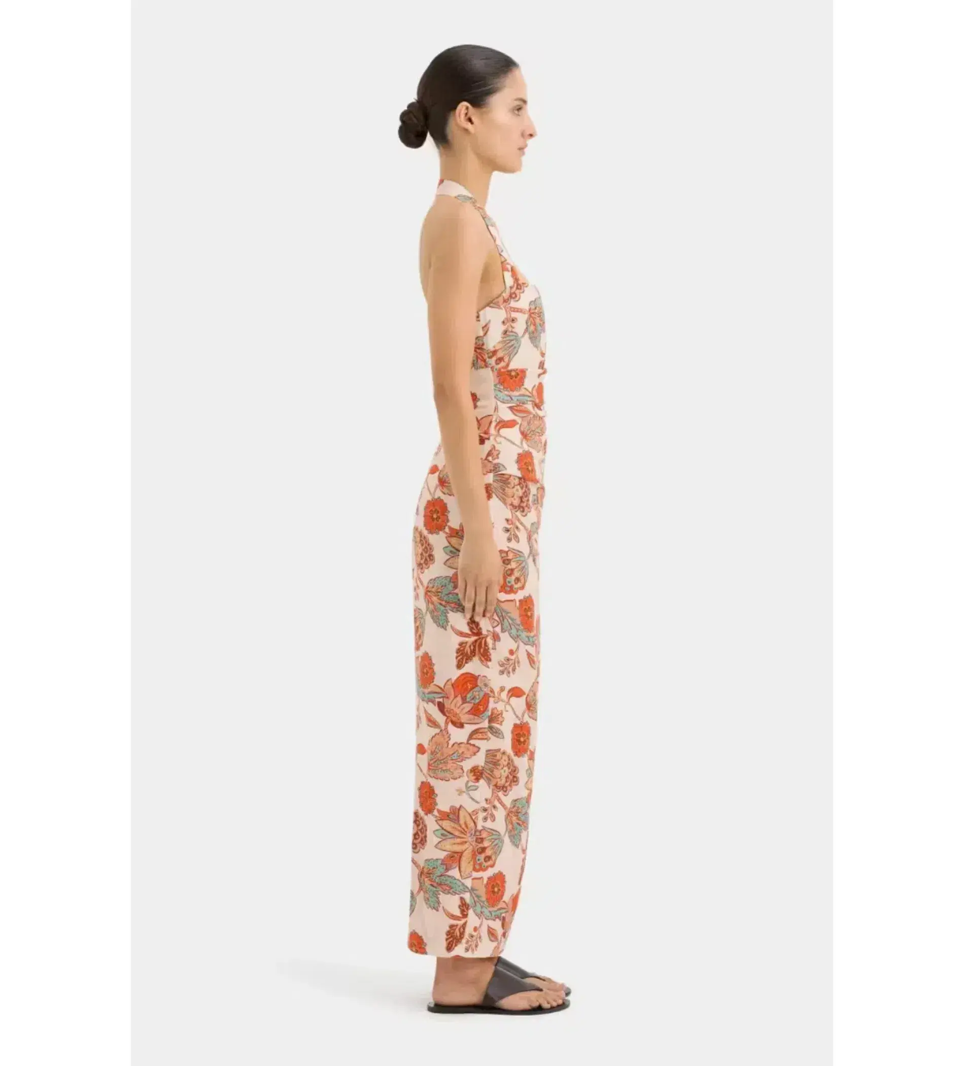 Sir the Label Noemi Halter Midi Dress Desert Wildflower Print Size 1 / AU 8 - Image 3