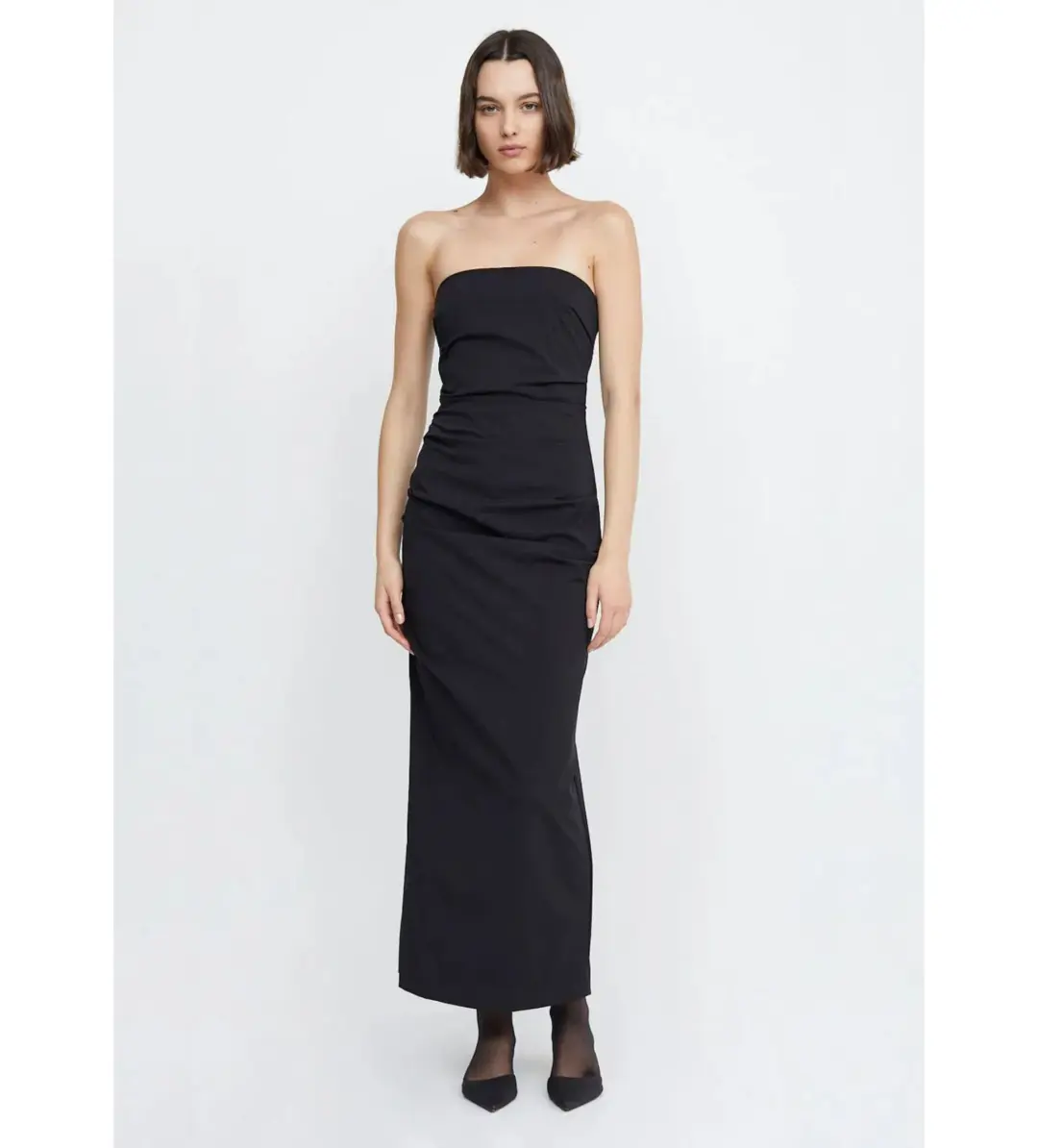 Bec & Bridge Zelie Strapless Maxi Dress Black Size AU 10 for rent on The Volte - main image