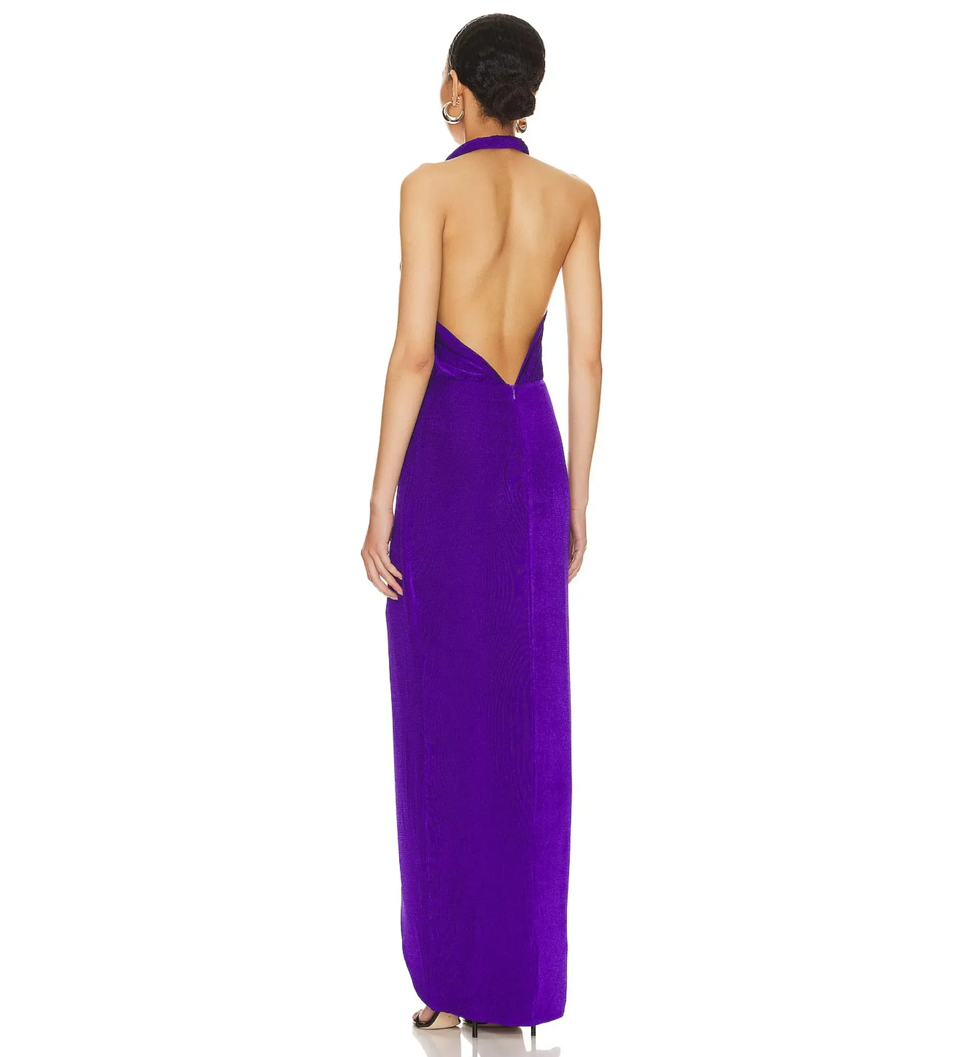 Misha Venetia Slinky Gown Purple Size 8/S - Image 2