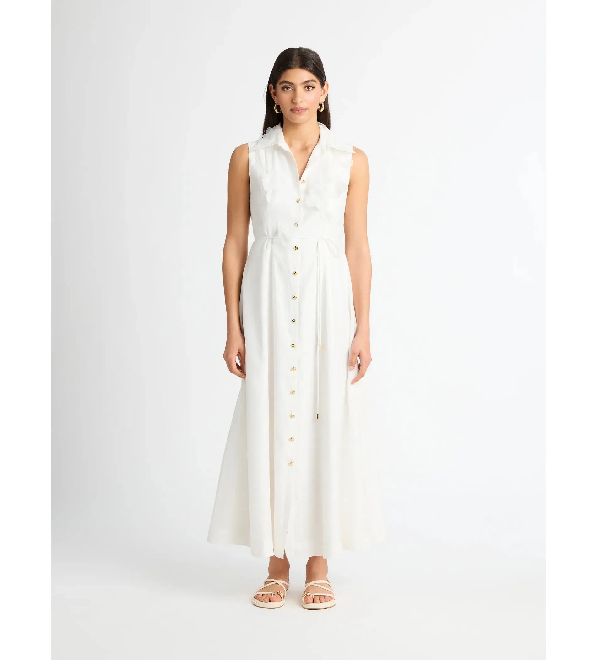 Sheike Rose Garden Maxi Dress White Size AU 10 - Image 1