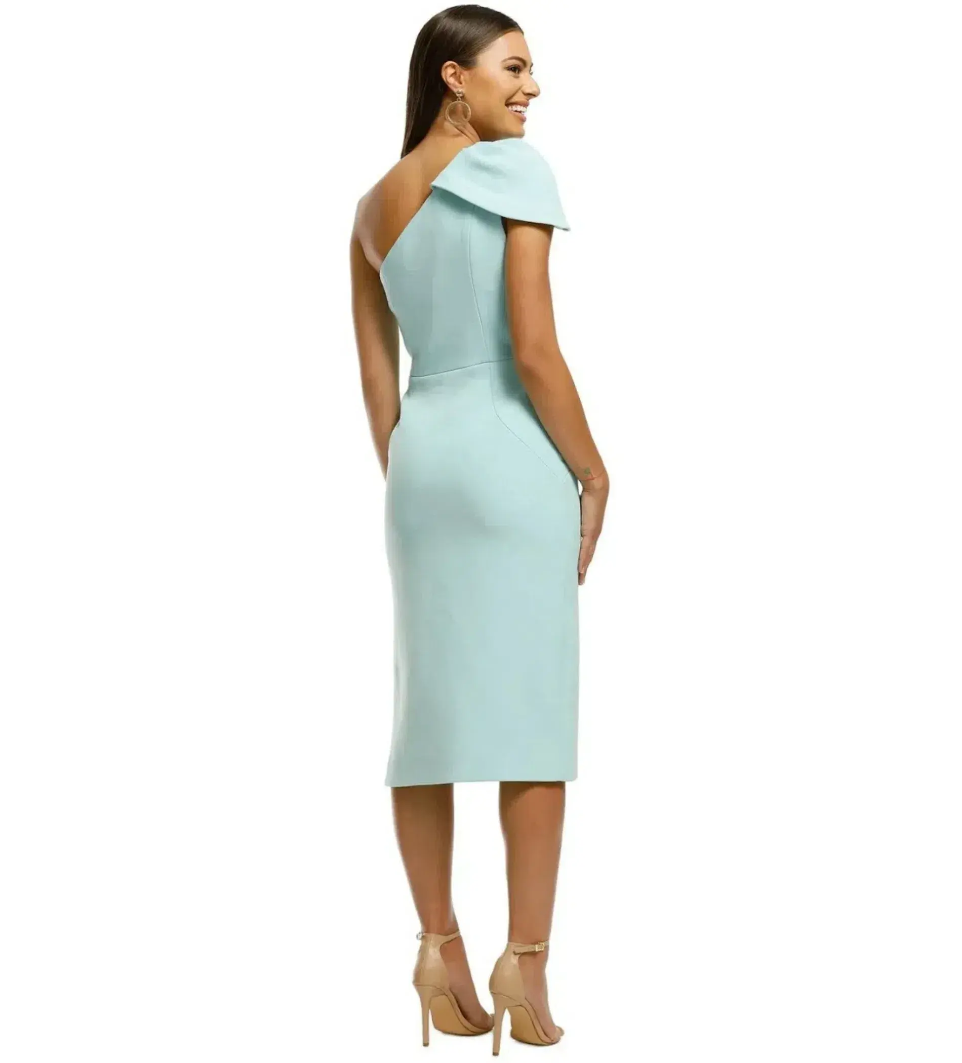 Rebecca Vallance Carline One Shoulder Dress Blue Size AU 8 - Image 2