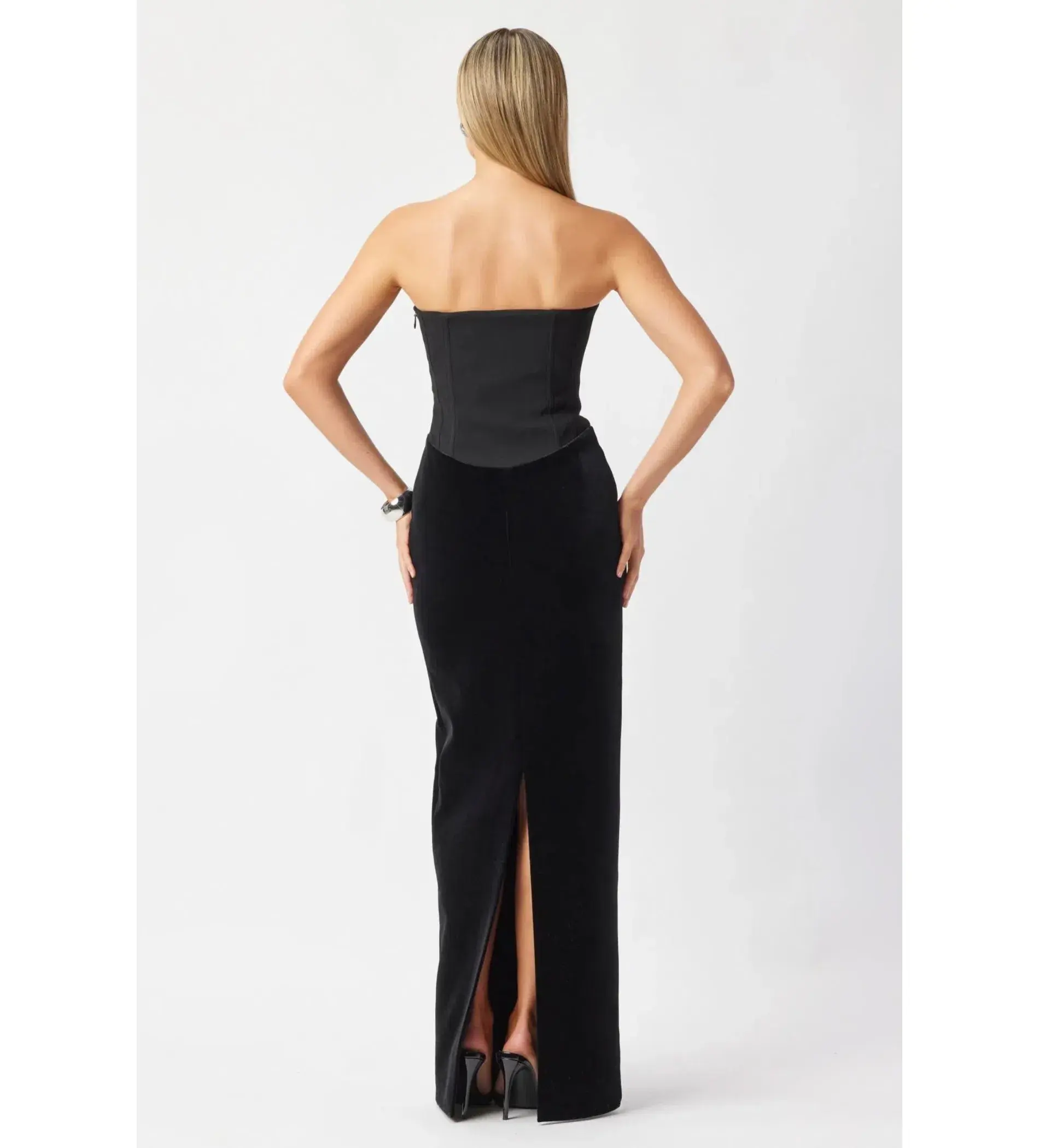 Bianca and Bridgett Adeline Maxi Dress Black Size AU 6 - Image 3