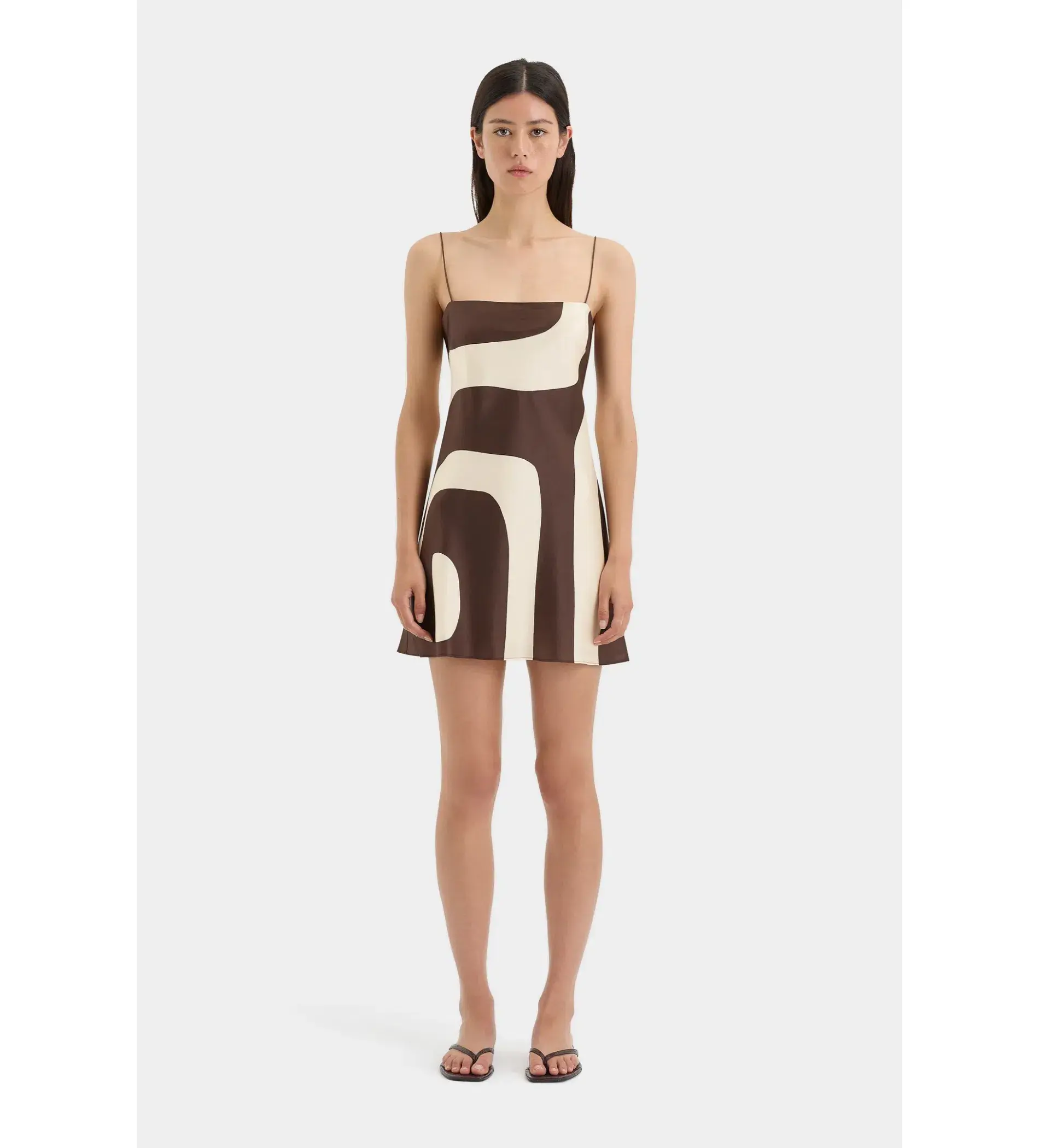 Sir the Label Freddie Slip Dress in Poster Print Size 2 / AU 10  - Image 1