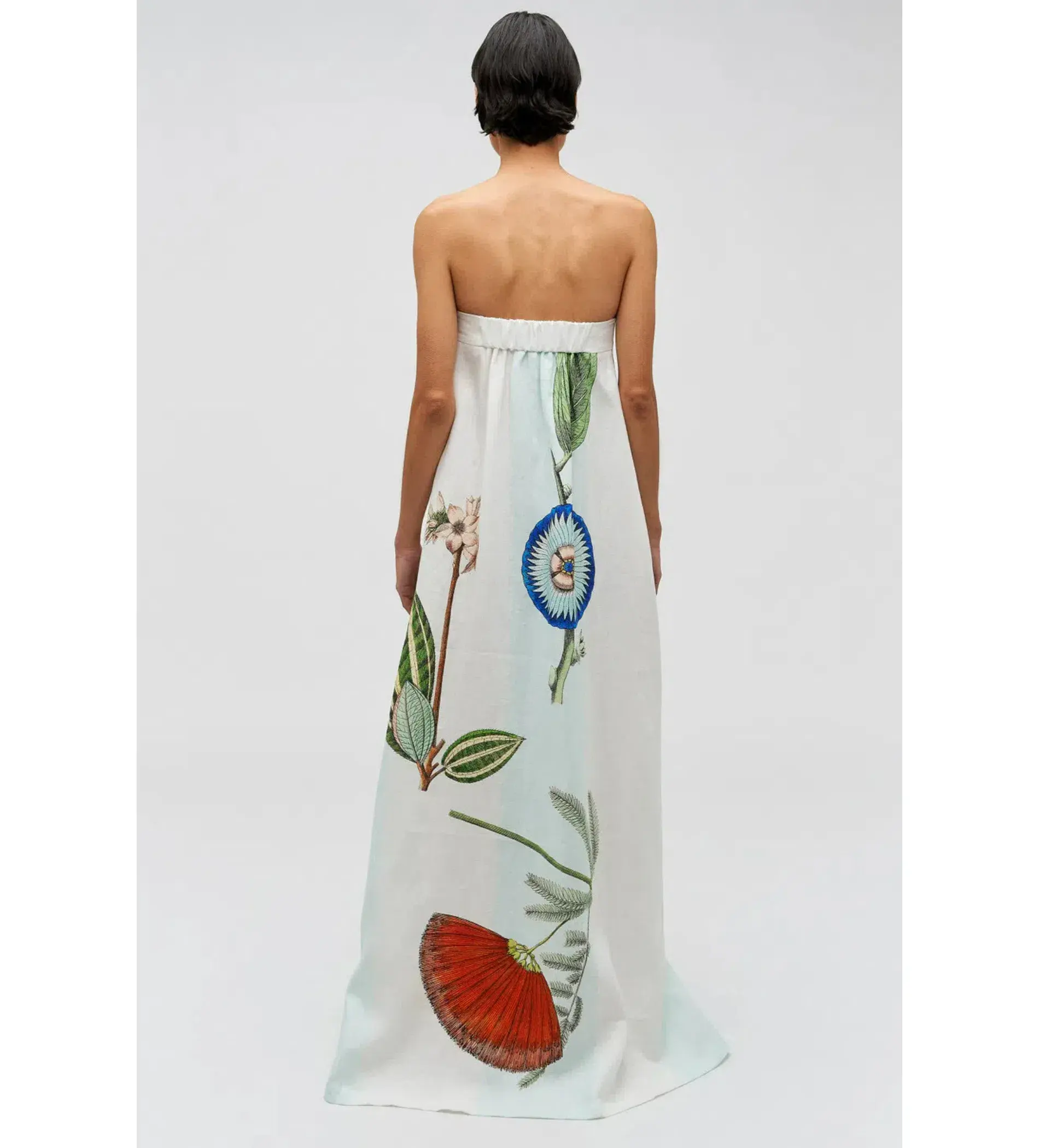Oroton Grand Floral Gown Print Size AU 10 - Image 2