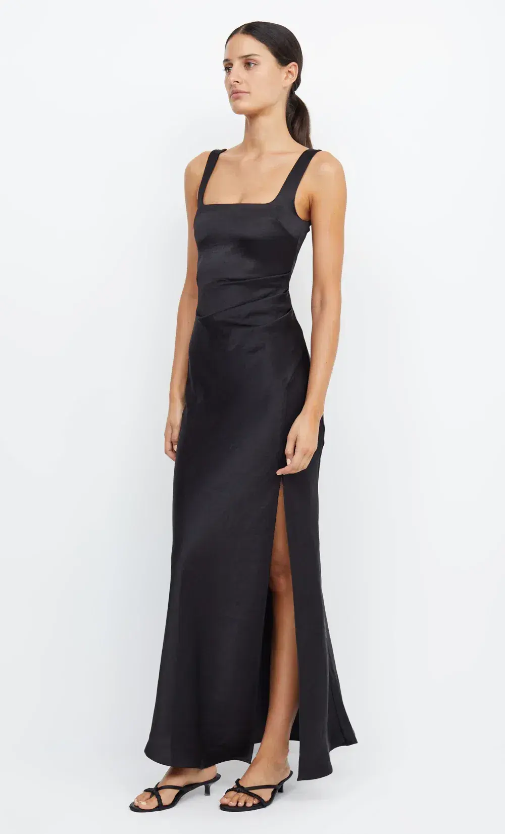 Bec & Bridge The Dreamer Square Neck Dress Black Size AU 10 - Image 3
