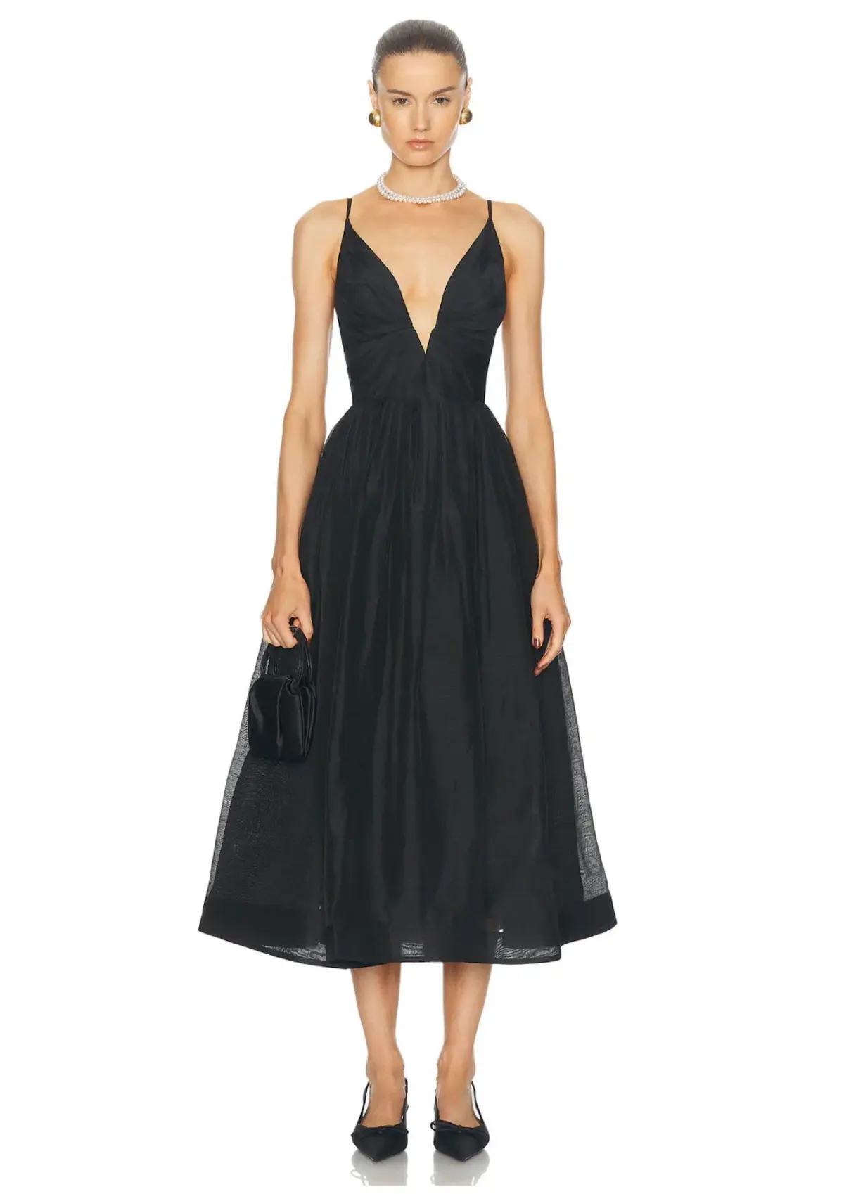 Zimmermann Illustration V Neck Midi Dress Black Size 1 / AU 10 - Image 5