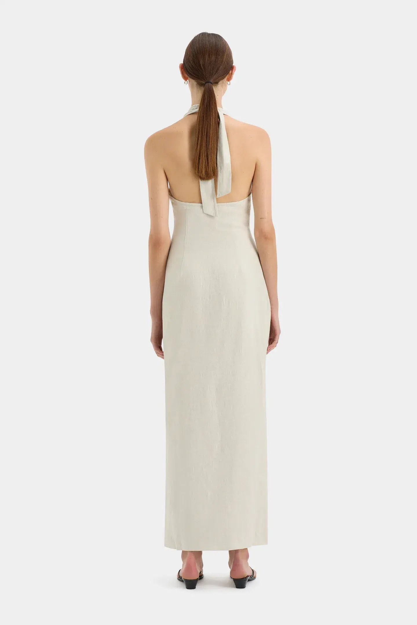 Sir the Label Affogato Halter Dress Ecru Size 12 - Image 2