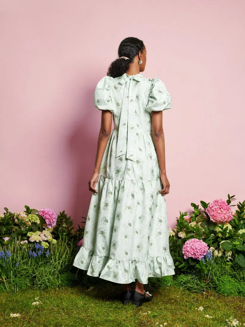 Sister Jane Dream Willow Floral Maxi Dress Sage Green Size S / AU 8 for rent on The Volte - main image