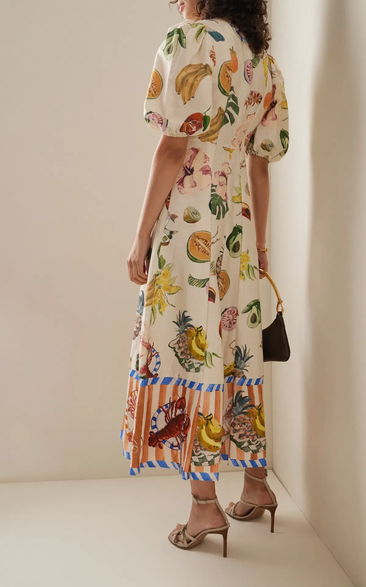 Alemais Theo Midi Dress Multi Size 12 AU - Image 3