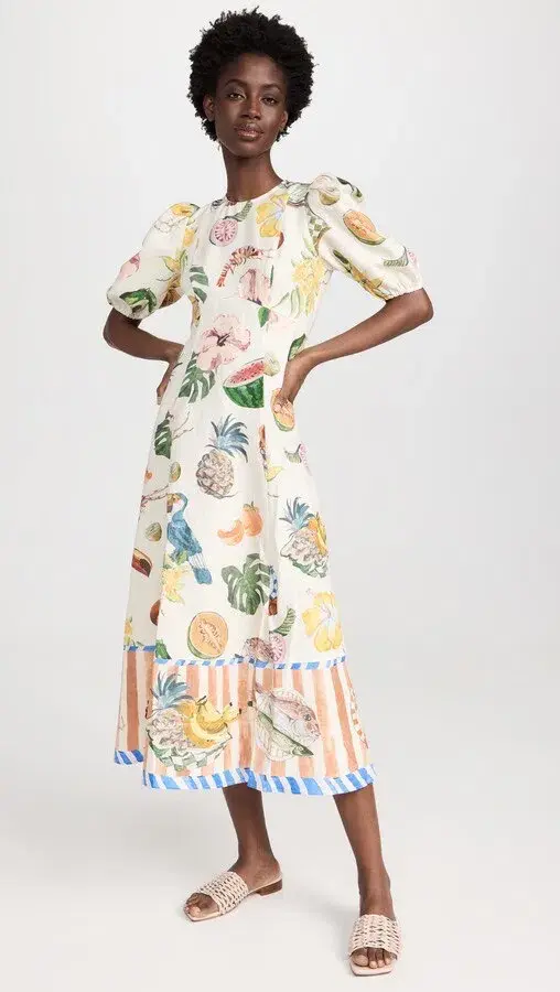 Alemais Theo Midi Dress Multi Size 12 AU - Image 20