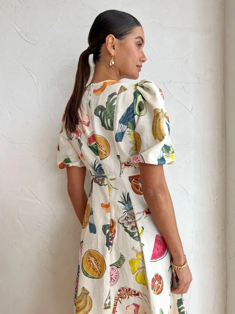 Alemais Theo Midi Dress Multi Size 12 AU - Image 14