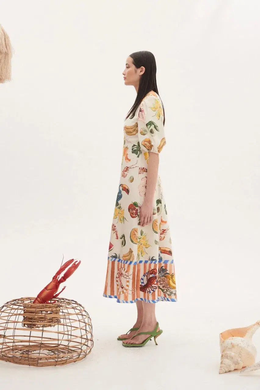 Alemais Theo Midi Dress Multi Size 12 AU - Image 25