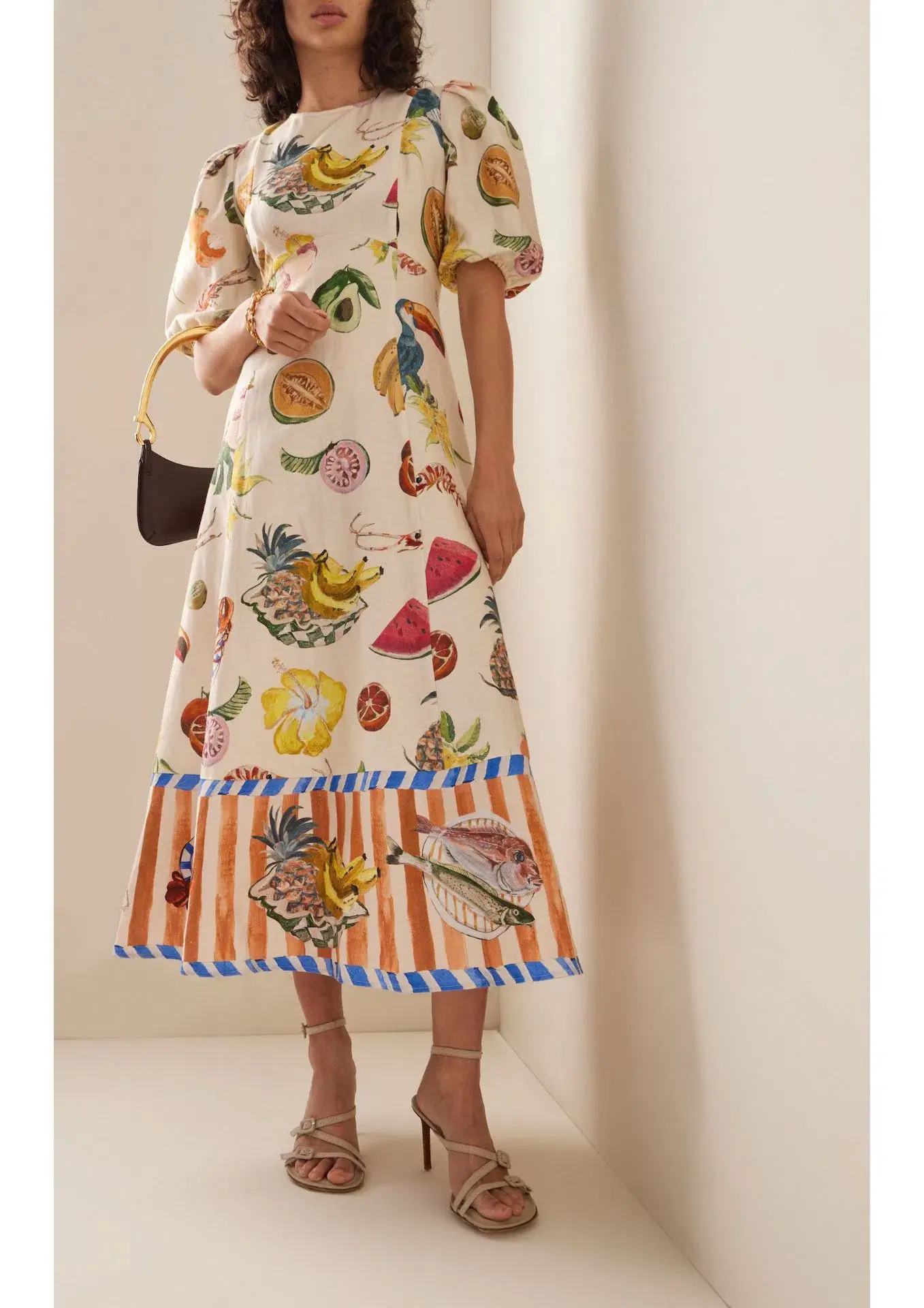 Alemais Theo Midi Dress Multi Size 12 AU - Image 1