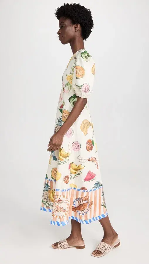 Alemais Theo Midi Dress Multi Size 12 AU - Image 18