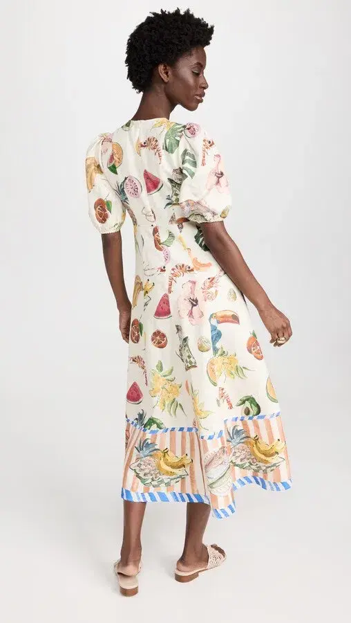 Alemais Theo Midi Dress Multi Size 12 AU - Image 17