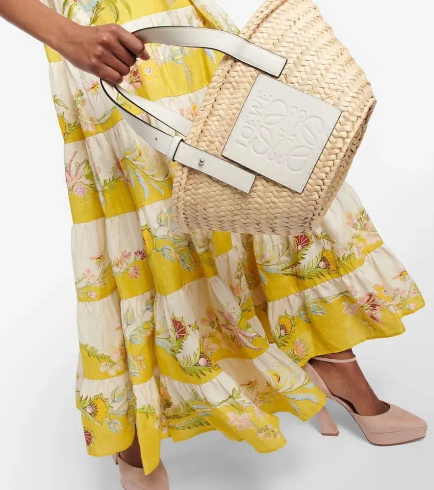 Alemais Ira Tiered Midi Dress Lemon/Cream Size AU 10 - Image 17