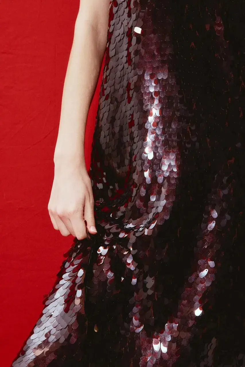 Alemais Geanie Sequin Gown Chocolate Brown Size 8 AU - Image 18