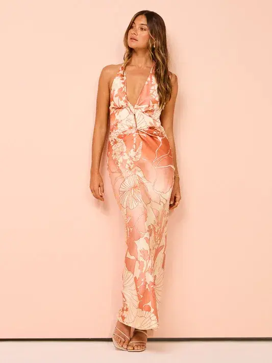 Sir The Label Como Twist Dress Paradiso Print Size 2 / AU 10 - Image 2
