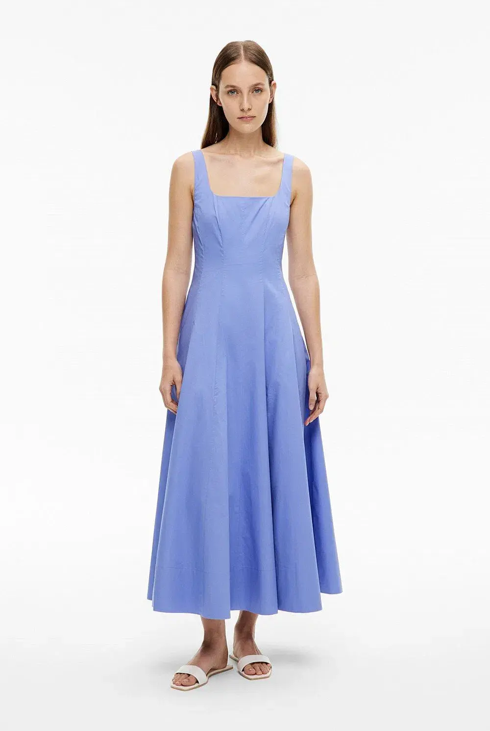 Witchery Seam Detail Midi Dress Violet Size S / AU 8 - Image 1