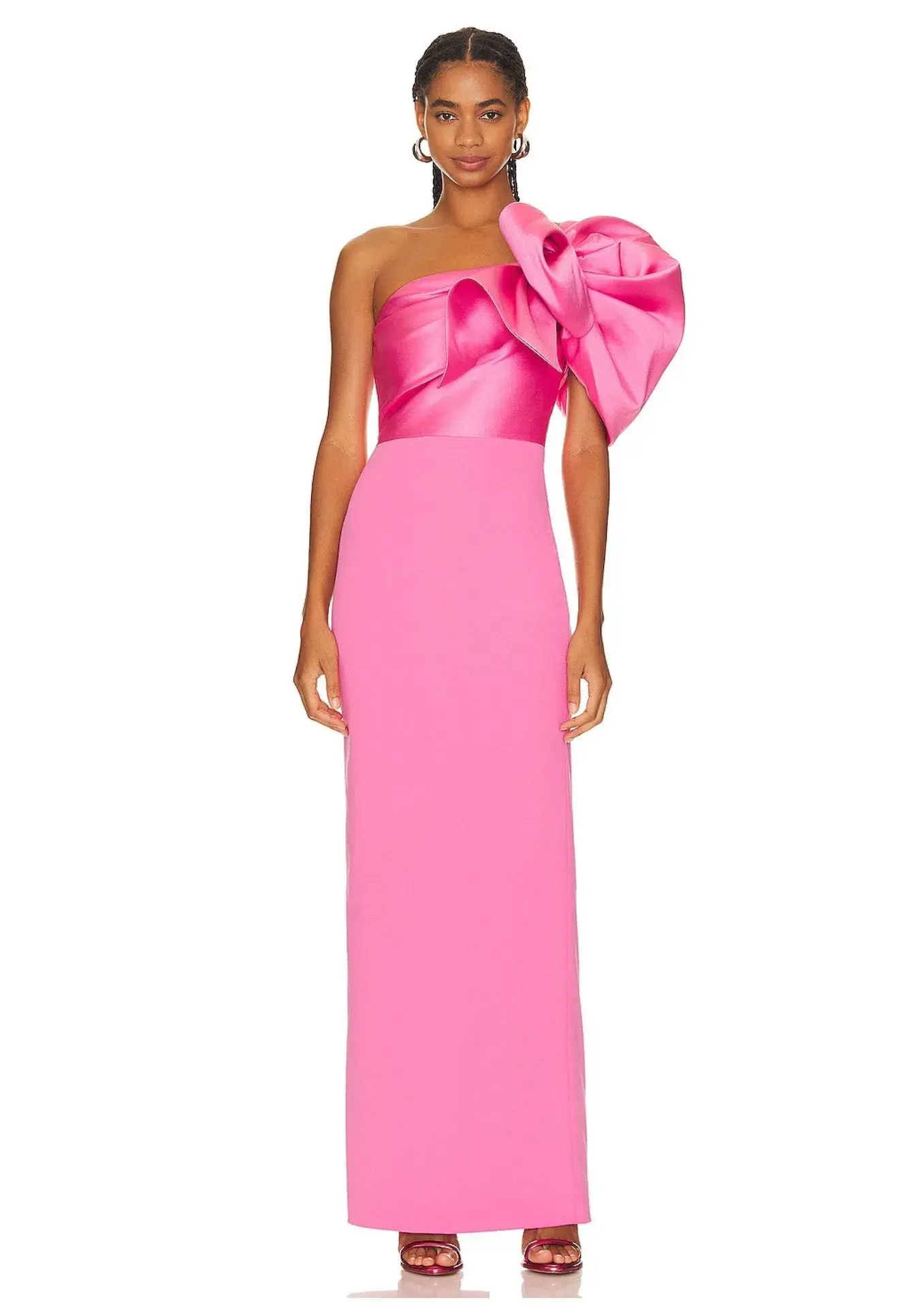 Solace London Iyana Maxi Dress Pink Size 8 - Image 1