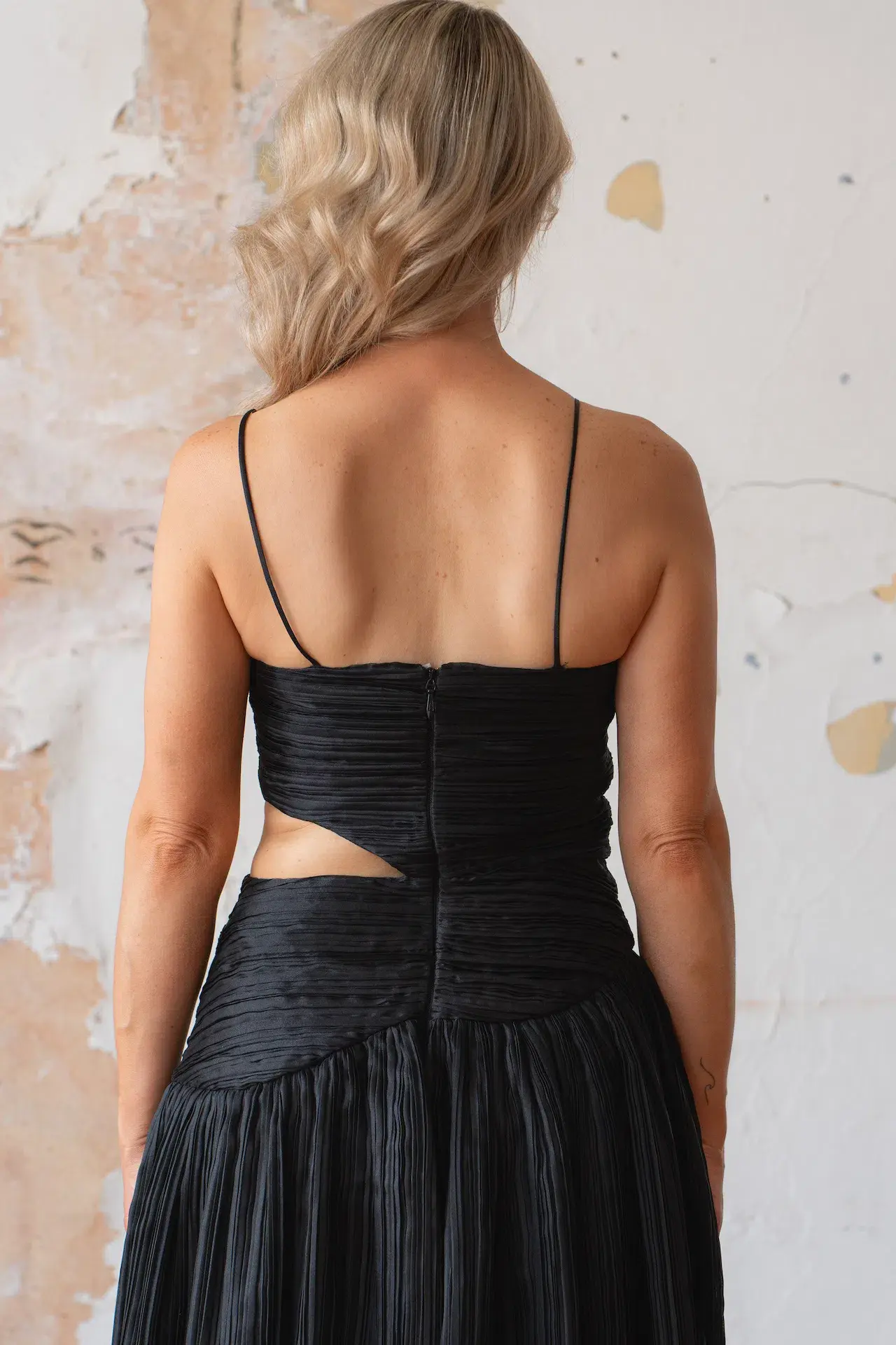 Aje Laurier Wave Maxi Dress Black Size 8 - Image 4