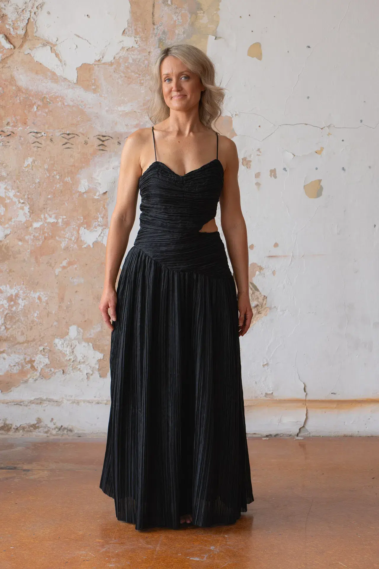 Aje Laurier Wave Maxi Dress Black Size 8 - Image 2